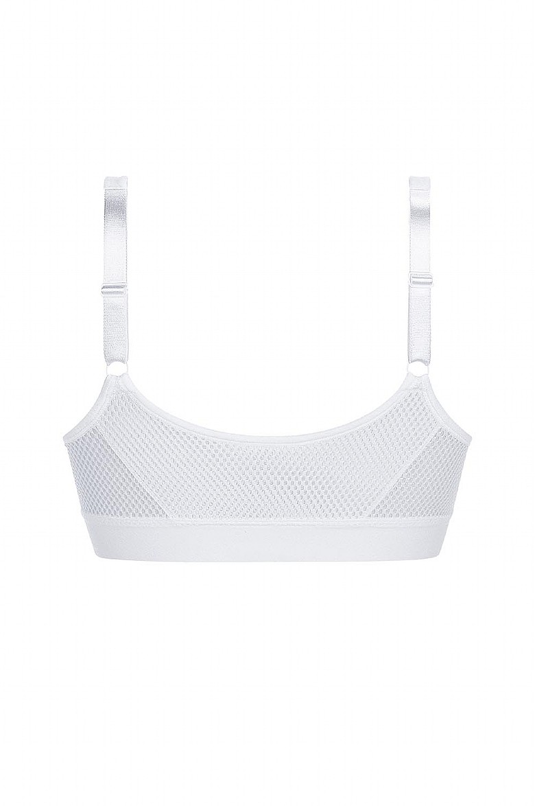 Leslie Front Fastening Bra with Silver (1008)
